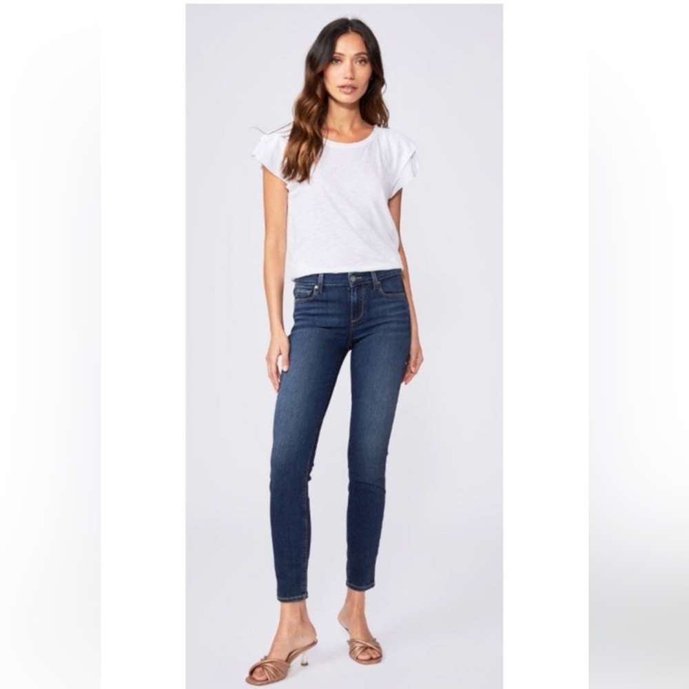PAIGE Dark Blue Denim Ankle Jeans NWT